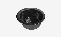 MAXSTONE Мойка глянцевая MS-1 (черный металлик) 470*470*215